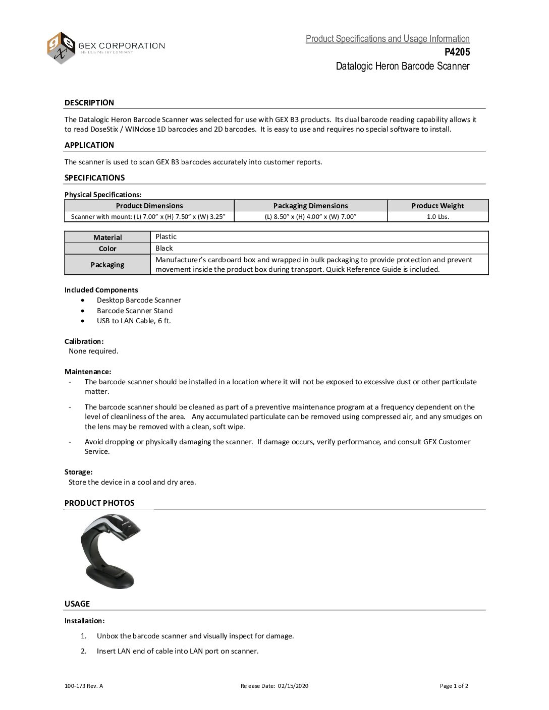 Desktop Barcode Scanner