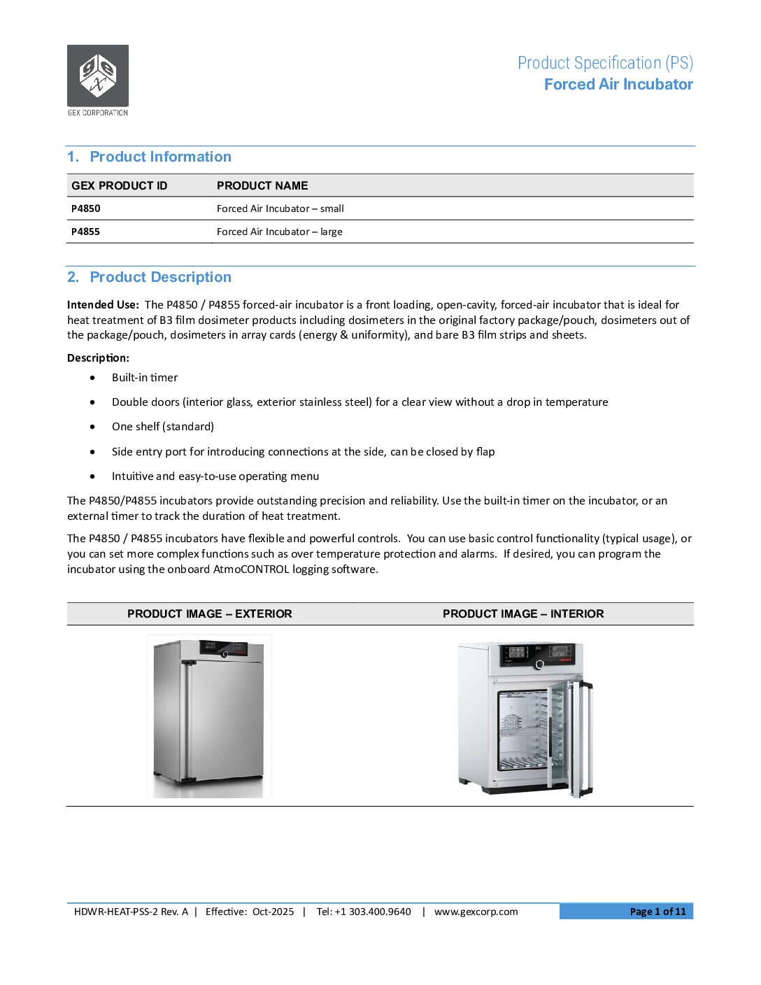 Forced Air Incubator